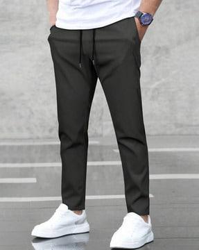 men straight track pants