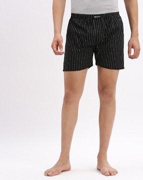 men striped boxers with elasticated waistband