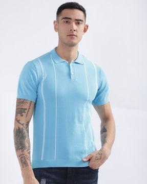 men striped cotton t-shirt