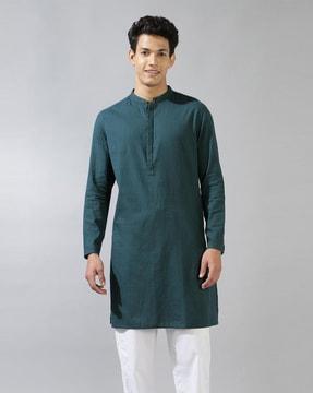 men striped regular fit kurta