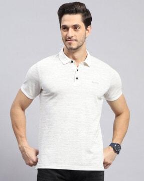 men striped regular fit polo t-shirt