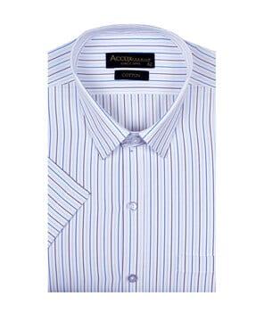 men striped regular fit shirt