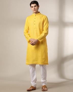 men striped slim fit kurta