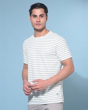 men striped slim fit t-shirt