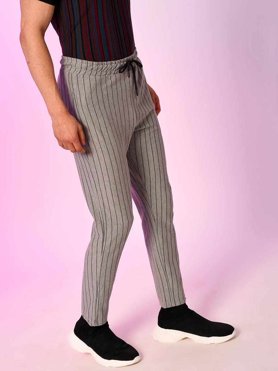 men striped trackpant