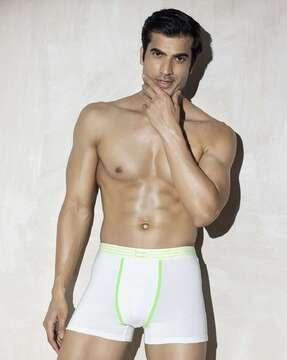 men striped trunk with elasticated waistband