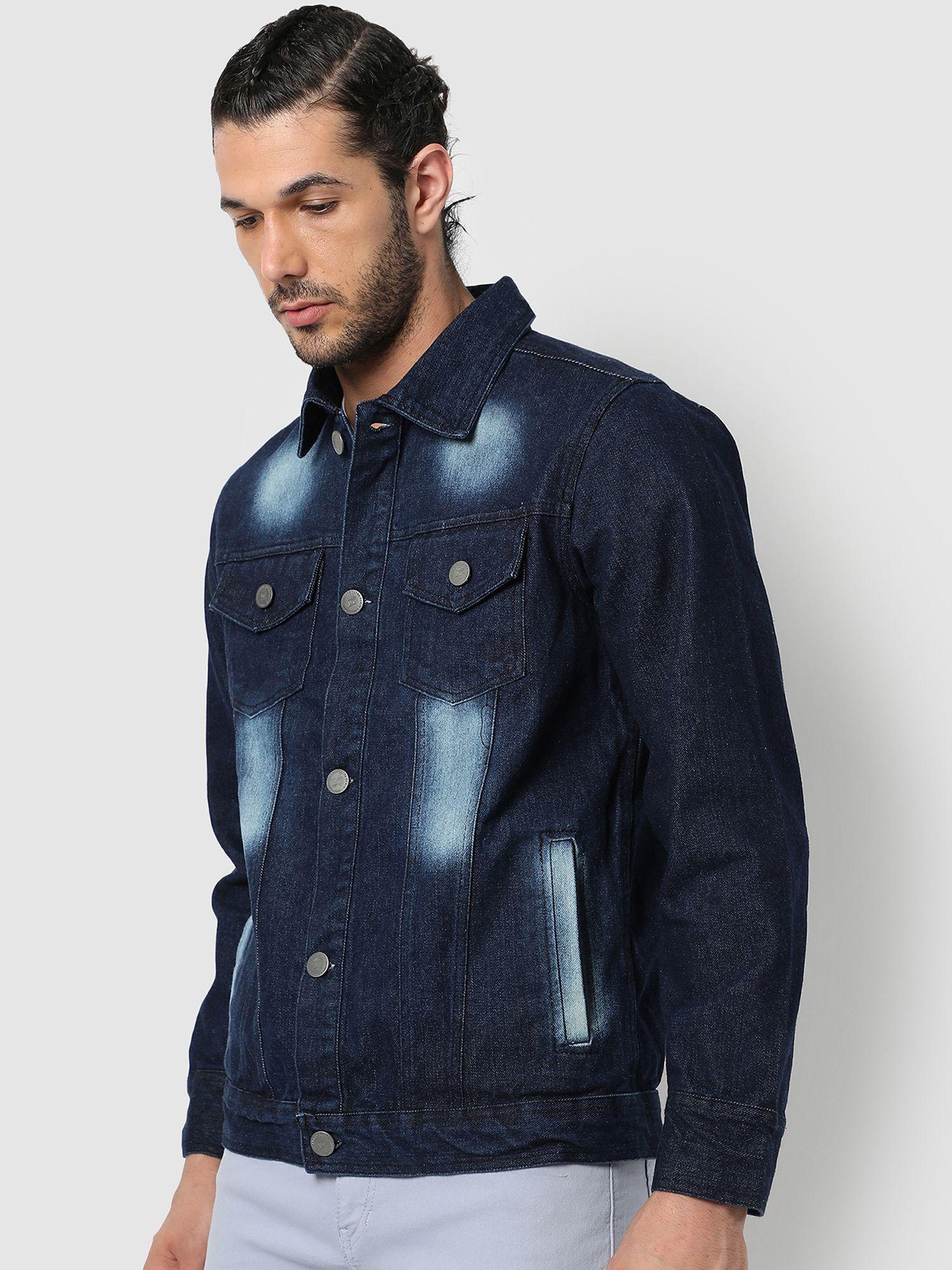 men stylish casual denim jacket