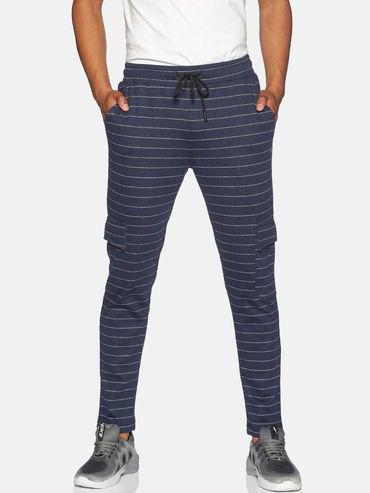 men stylish navy blue jogger