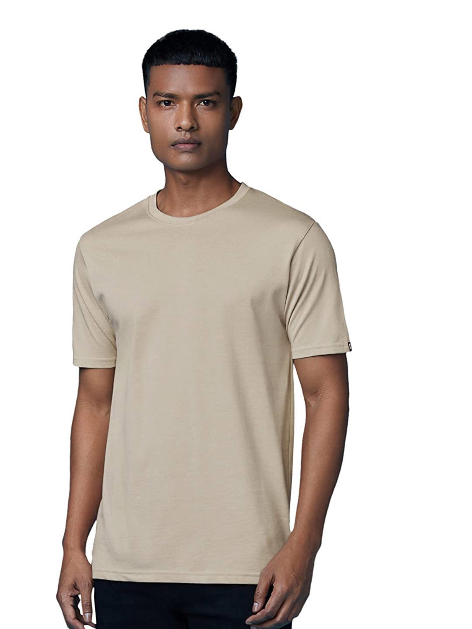 men supima cotton mushroom beige supima t-shirts