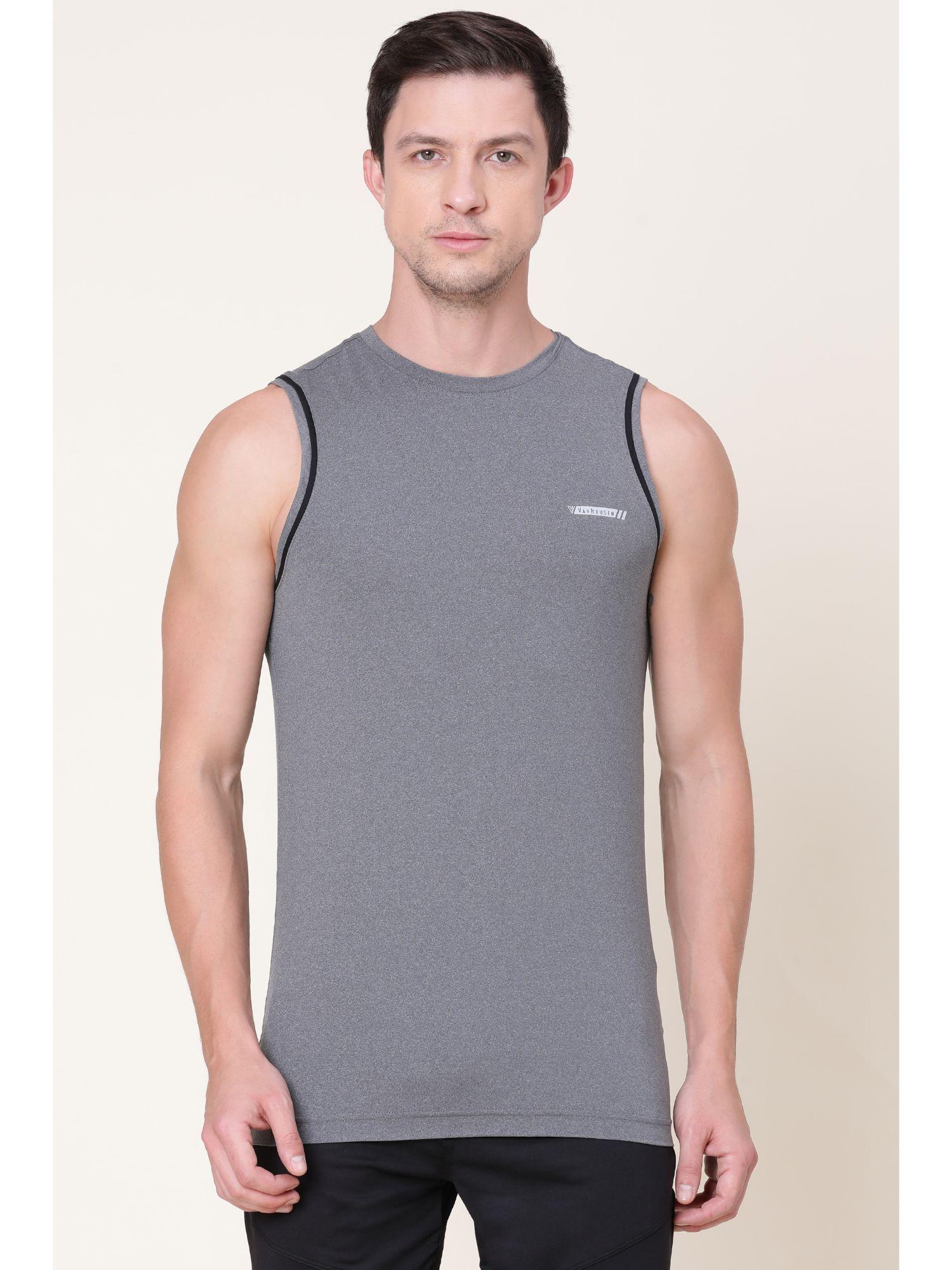 men swift dry & odour shield vest - grey