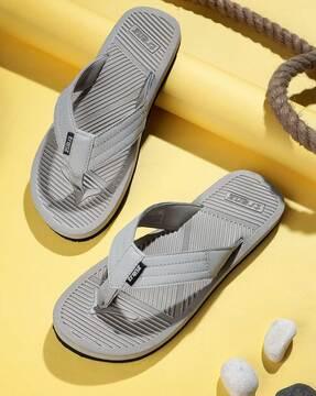 men t-strap slip-on flip-flops