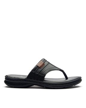 men t-strap slip-on sandals