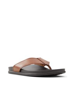 men t-strap slip-on sandals