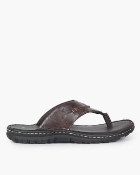 men t-strap slip-on sandals