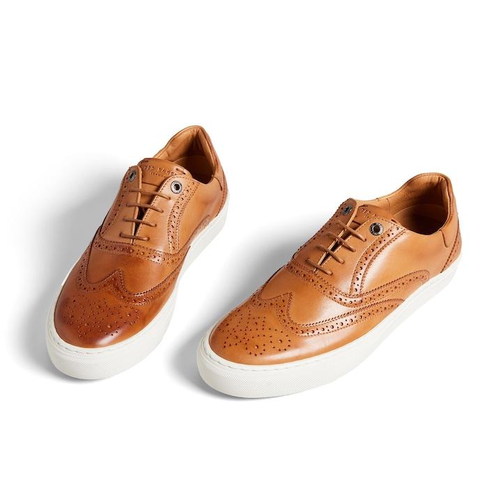 men tan brogues & trainers hybrid casual shoes