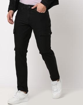 men tapered fit cargo jeans