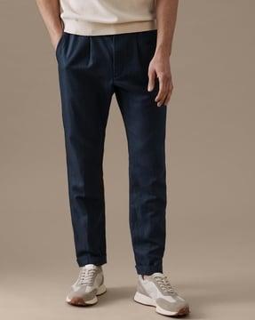 men tapered fit trousers