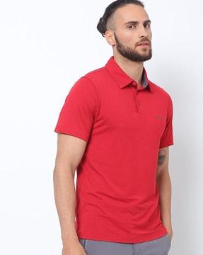 men tech trail outdoor sports polo t-shirt