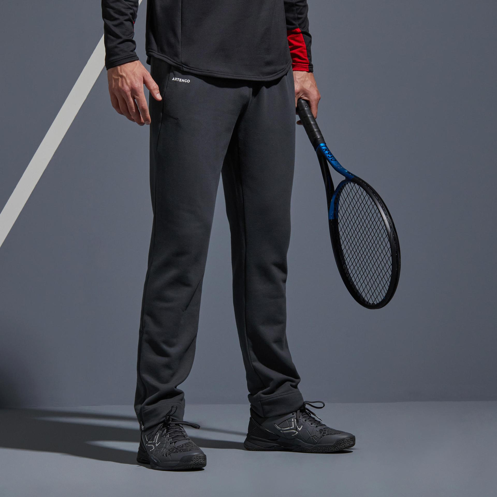 men tennis thermic pant - tpa 500 grey