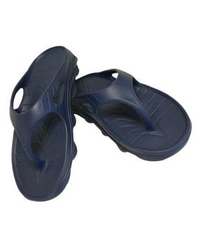 men thong-strap slip-on flip-flops