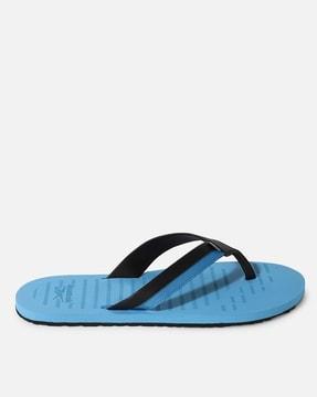 men thong-strap slip-on flip-flops