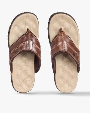 men thong-strap slip-on sandals