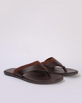 men thong-strap slip-on sandals