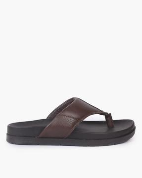 men thong-strap slip-on sandals