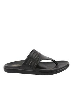 men thong-strap slip-on sandals