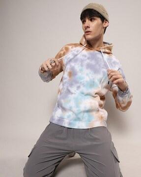 men tie & dye regular fit sweatshirt