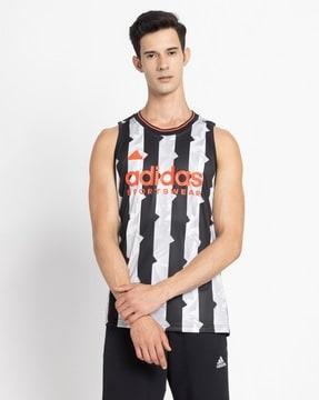 men tiro aop loose fit tank top