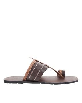 men toe-ring slip-on sandals