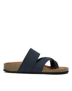 men toe-ring slip-on sandals