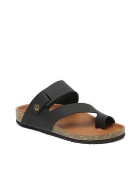 men toe-ring slip-on sandals