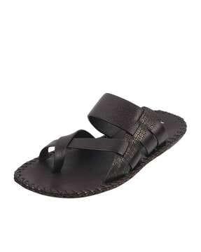 men toe-ring slip-on sandals