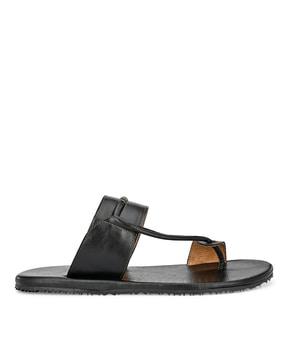 men toe-ring slip-on sandals