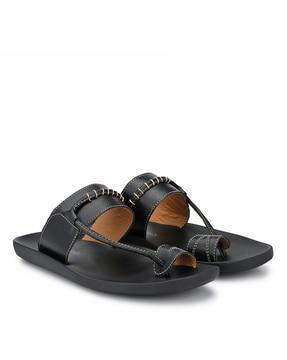 men toe-ring slip-on sandals