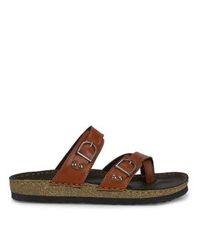 men toe-ring slip-on sandals