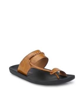 men toe-ring slip-on sandals