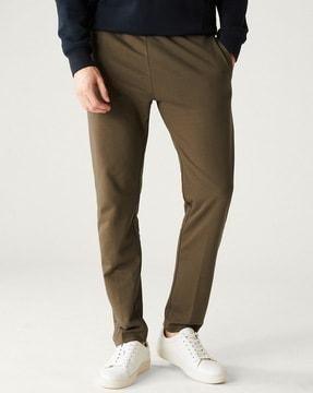 men track pants with drawstring waist