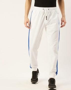 men track pants with elasticated waistband