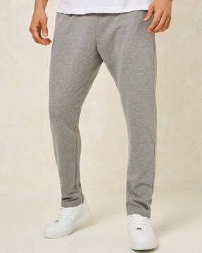 men track pants with elasticated waistband