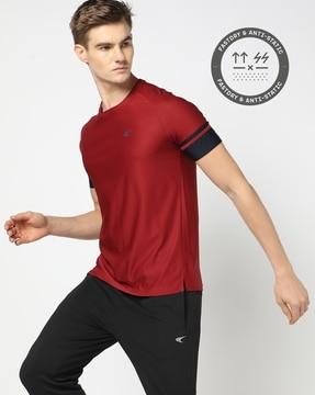 men training cut & sew regular fit crew-neck t-shirt