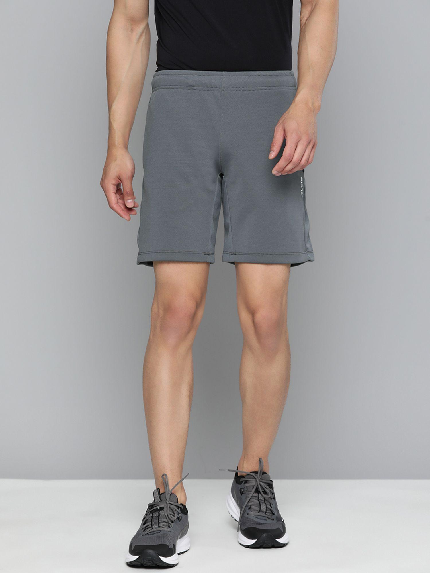 men training gym sports shorts grey