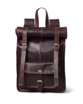 men travel backpack with buckle closure