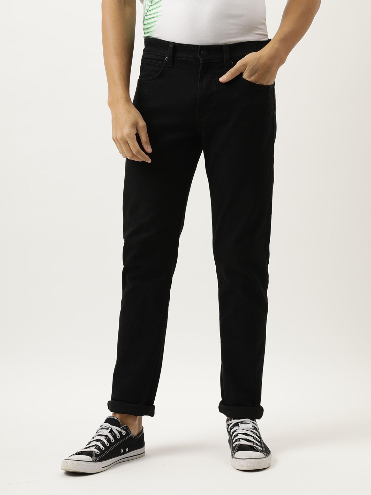 men travis black jeans - slim