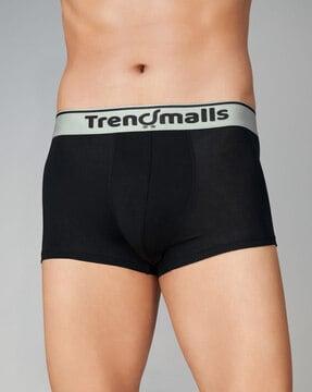 men trunks with logo waistband