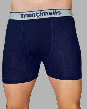 men trunks with logo waistband