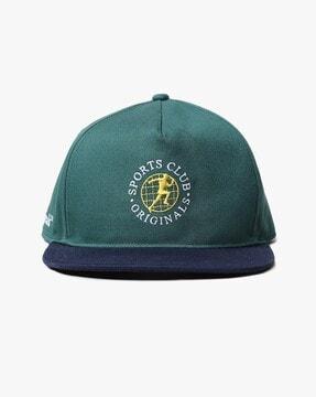 men typographic embroidered baseball cap