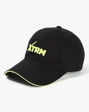 men typographic embroidered baseball cap